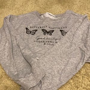 Butterfly SHEIN crop top.